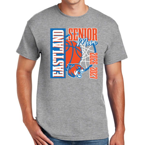 Eastland Basketball Senior 2026 Mom - DryBlend ® 50 Cotton/50 Poly T Shirt Thumbnail