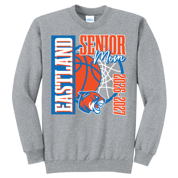 Eastland Basketball Senior 2026 Mom - Core Fleece Crewneck Sweatshirt Thumbnail