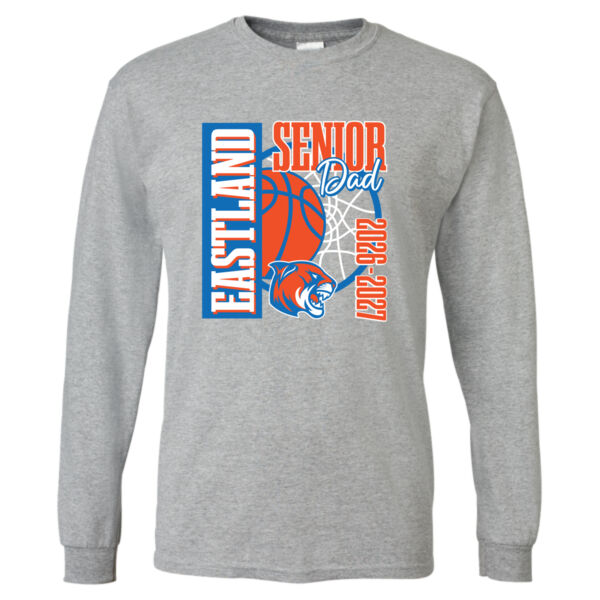 Eastland Basketball Senior 2026 Dad - DryBlend® 50/50 Long Sleeve T-Shirt Thumbnail